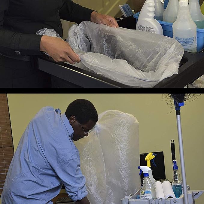Aluf Plastics High Density Trash Bags, 33 Gallon, 16 Micron,