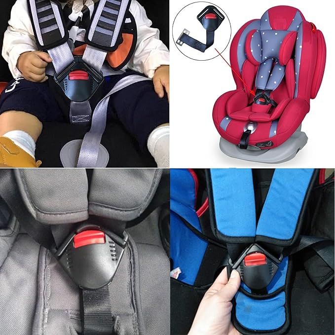 Universal Baby Seat Chest Harness Clip and Child Seat Safety Chest Harness Clip Buckle Universal Replacement for Kids Trend Adjustable Guard