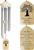 Personalized Memorial Wind Chimes - Sympathy Chime for Loss of Loved One, Bereavement and Remembrance Gift