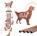 Golden Retriever Dog Wind Chimes Outdoor Dog Gifts for Women Mom Men Dad Unique Birthday Metal WindChimes for Outside/Indoors, Patio, Lawn, Yard, Home Decor, Outdoor Decor, Garden Decorations