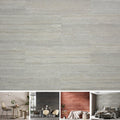SINGULARWOOD 15pcs/26.46 sq ft Soft Stone Wall Tiles, Flexible Travertine Rock Panels for Interior and Exterior Walls-Cement Gray.