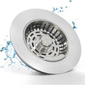 Semour 3 in 1 Kitchen Sink Drain Strainer, 304 Stainless Steel Kitchen Sink