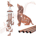 Dachshund Dog Wind Chimes for Outside,Dog Gifts for Women Men/Memorial Gift/Sympathy Gift/Birthday Gifts Metal windchimes Outdoors/Indoors,Garden Decor,Patio,Home,Porch,Yard Decorations