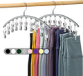 Legging Organizer for Closet, Metal Yoga Pants Hanger w/Rubber Coated 2 Pack