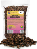 Premium Grade New Zealand Pinus Radiata Bark by Gardenera - Organic Hand Mixed New Zealand Pine Bark for Orchids - Medium Chips 9-12mm - 1 Quart