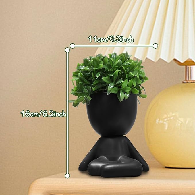 Zerzsy Mini Succulent Plant, Cuteplant Desktop Decorations, Desktop Plant for Women Office Decor, Cute Fake Plants Bathroom Decoration- Set of 1