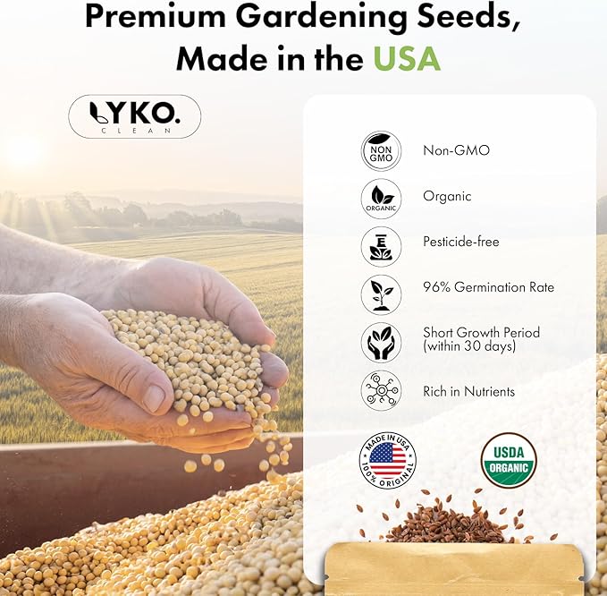 LYKOCLEAN Gourmet Herb Seeds Pod Kit for AeroGarden, idoo, Ahopegarden, MUFGA Hydroponics Garden, 350+ Seeds, Include Cilantro, Basil, Parsley, Mint, Liquorice(18-Pods)