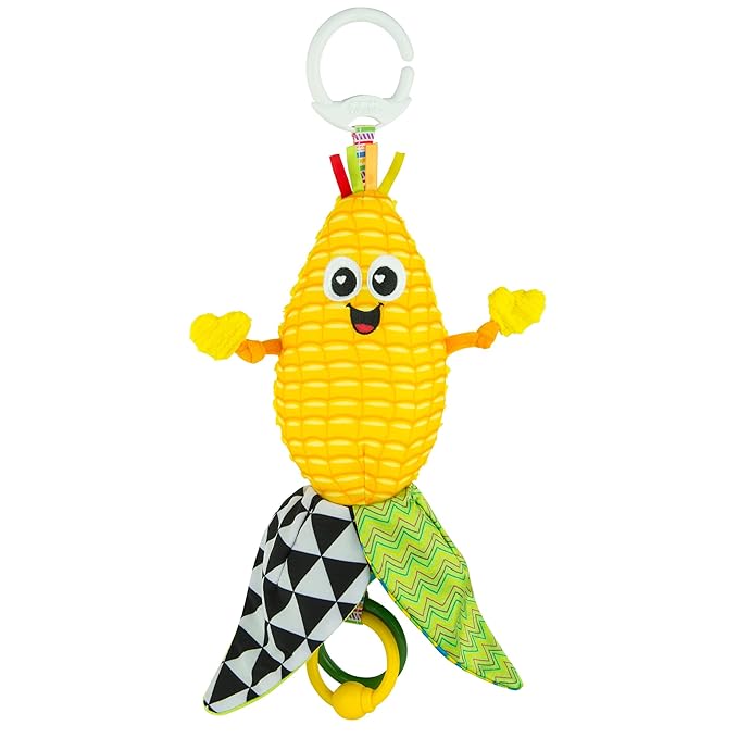 Lamaze John Deere Clip n Go, Corn E. Cobb Baby Clip On Toy, Multi