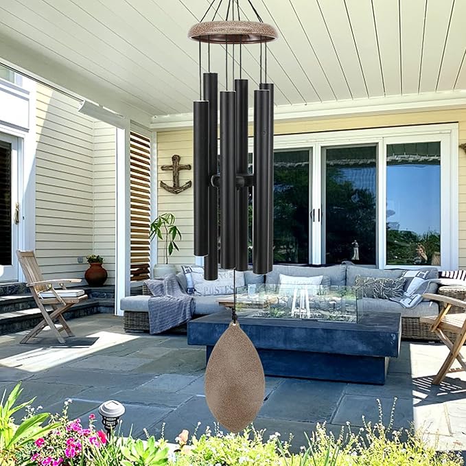 ASTARIN Wind Chimes for Outside Deep Tone,36 Inch Windchime Outdoors，Chimes for Outdoors,Sympathy Wind Chimes Memorial for Mom Dad，All Metal Wind Chime