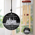 Personalized Farmer Memorial Wind Chime – “Farming Heaven’s Fields” Custom Name & Years – Outdoor Sympathy Gift for Farming Families – Memorial Windchimes for Loss of Loved One – Remembrance Décor