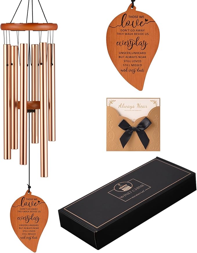 Sympathy Wind Chimes, Memorial Wind Chimes for Loss of Loved One, Bereavement Gift Ideas, Loss of Mother Father Condolence Grief Sympathy Gifts, Send Love and Concern