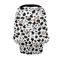 AFPANQZ Milk Cow Print Nursing Cover Breastfeeding Scarf Baby Car Seat Covers Infant Stroller Cover Carseat Canopy for Girls and Boys White Black Breathable Stroller Canopies