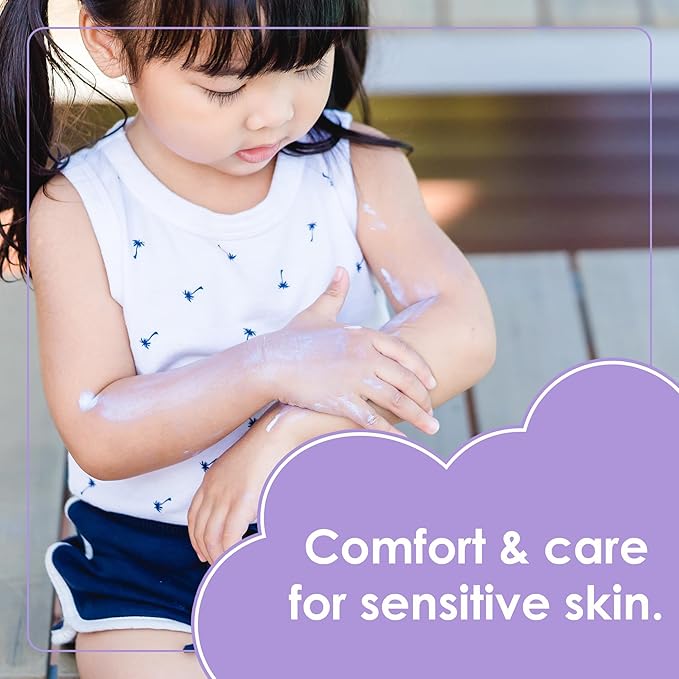 TruKid Lavender Cream - Sensitive Skin Baby Lotion for Newborns, Babies & Toddlers, All Natural Ingredient Skin Care for Kids Enriched with Shea Butter, Cocoa, Grape Seed Oil & Vitamin E, 3.4oz