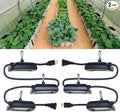 Owleye 12FT Outdoor Grow Lights LED String Plant Light, IP65 Waterproof, Full Spectrum, 120V, ETL Listed, 33.89 umol/s, Linkable Grow Light for Greenhouse & Outdoor Garden & Raised Bed (3-Bulbs)-2 Set