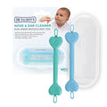 Dr. Talbot’s Baby Safe Nose and Ear Cleaner Set with Hygienic Travel Case, Gentle Dual-Ended Easy Mucus and Wax Remover Tool, 2 Pack, Neutral Colors