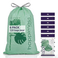happimess 13.2 Gallon Drawstring Trash Bags, Compostable, Bio-Based