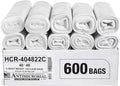 Aluf Plastics High Density Trash Bags, 45 Gallon, 22 Micron,