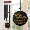 Personalized Horse Rider Memorial Wind Chime – “in Loving Memory” Custom Engraved Name & Years – Equestrian Sympathy Gift for Horse Lovers – Outdoor Memorial Windchime for Loss of Loved One