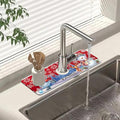 Chrismas Sink Splash Guard Faucet Mat Christmas Absorbent Fast Drying Mat Sink