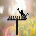 Custom Cat Memorial Stake Sign Metal Cat Grave Marker Cat Garden Decor Remembrance Stake Personalized Cat Name Yard Stake Pet in Heaven Loss of Cat Sympathy Gift