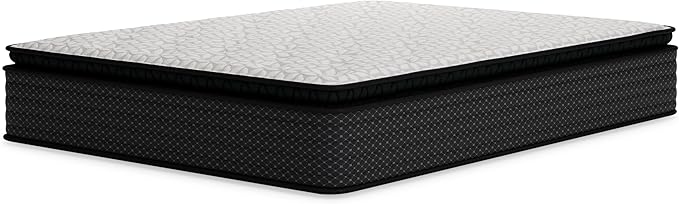 Signature Design by Ashley Limited Edition Pillow Top 13 " Pillow Top Hybrid Mattress with Gel Memory Foam, Edge Support for Cool Sleep and Pressure Relief, Twin, Fiberglass Free, Mattress In A Box