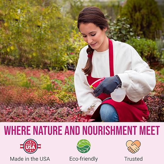 Eden Rose & Flower Organic Enriched Fertilizer | Neem Plant Food-7-5-3 Enriched Formula | for Best Flower Growth (5lbs)