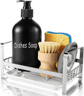 TEZZ Sponge Holder for Kitchen Sink, Stainless Steel Kitchen Storage Sink Caddy