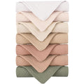 Konssy 7-Pack Soft Cotton Face Wash Cloths, Reusable Absorbent Washcloths