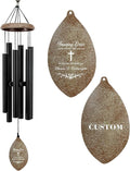 ASTARIN Personalized Name 35" Memorial Wind Chimes, Metal Sympathy Gifts for Loss of Mother Father Loved One, Bereavement Wind Chime in Memory Gift, Decor Outdoor Garden Patio