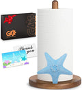 Starfish Ocean Decor for Kitchen & Bathroom, 3D Starfish Gifts for Women, Cute Wooden Paper Towel Holder, Kitchen Accessories, Housewarming Gifts