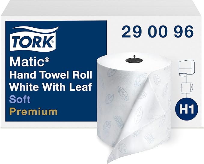 Tork Matic Soft Hand Towel Roll, Quick-Absorbing, Long-Lasting, Thick 2-Ply