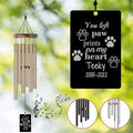 Pet Memorial Wind Chimes Engraved Personalized Wind Chimes for Loss of Loved Dog,Sympathy Wind Chimes for Outside,Bereavement/Remembrancegifts for Loss of Dog
