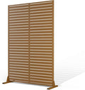 Metal Privacy Screen Outdoor Privacy Screen, Freestanding Fence Panel for Outside, 72''H×47''W, Decorative Screen Panel for Backyard/Patio/Deck