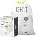 EKO 12.5 Gallon / 40-60 Liter, Extra-Strong Garbage Bags, Leak-Resistant