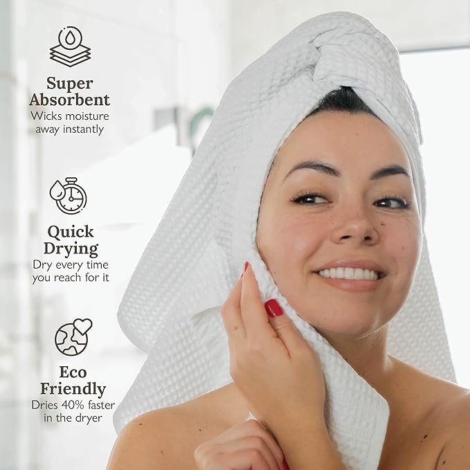 GILDEN TREE Waffle Bath Sheet Large Bath Towels Quick Dry Thin Body Towels