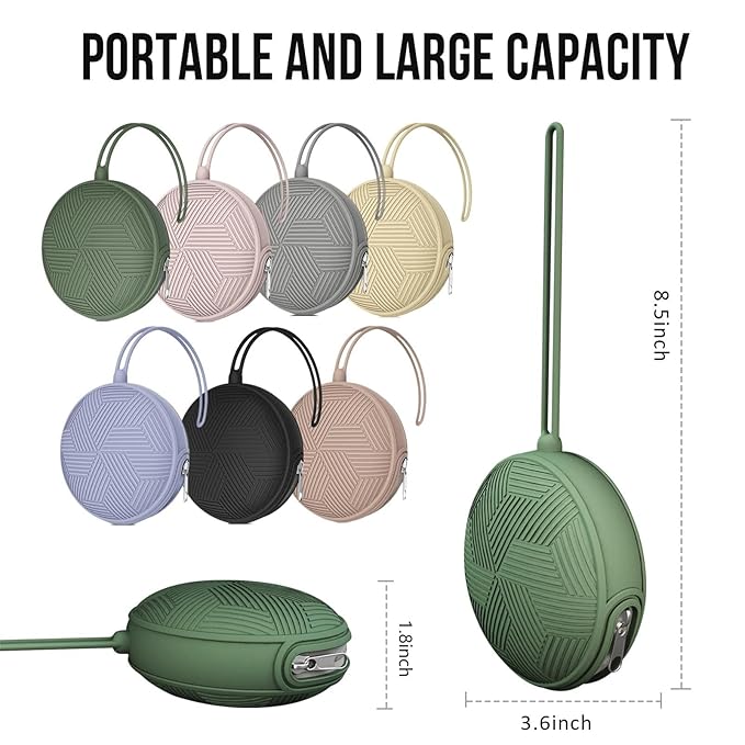 Smlpuame 3 Pack Pacifier Holder Case,Silicone Portable Pacifier Cover Pouch Bag for Diaper Bags Baby Carriage,Pacifier Storage Container Box,Easy to Clean,(Blush+Black+Grey)