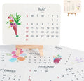 Eco-Friendly Plantable Love Seed Calendar 2026, Month Biodegradable Seed Paper Planner with Wildflower, Herb & Fruit Seeds for Home Decor and Adding Nature