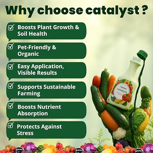 Concentrated Liquid Enzyme-Based Organic Fertilizer(8.45oz) Organic Plant Food & Gardening Fertilizer-Enhances Root Development Ideal for Indoor & Outdoor Plants & Vegetables(1-0-1)