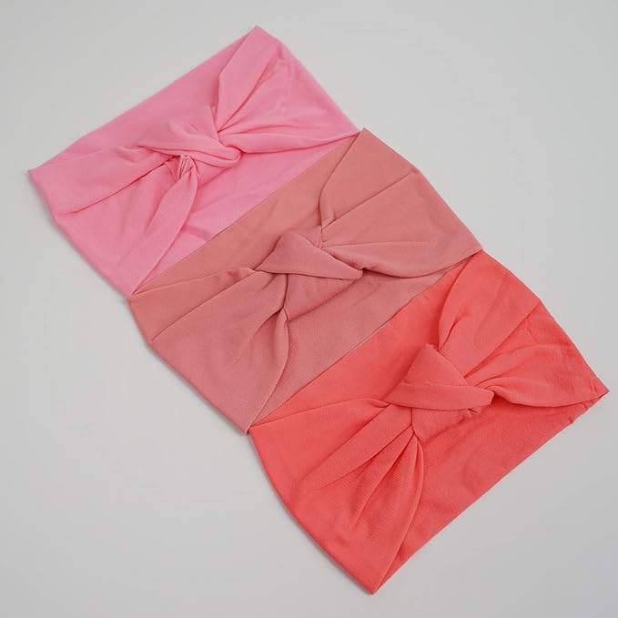 23 Pack Baby Nylon Headbands Hairbands Top Knot Headband Elastics Handmade Hair Accessories for Baby Girls Newborn Infant Toddlers Kids