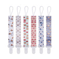 Baby Pacifier Clip,Paci Leash Binky Clips for Baby Boys and Girls,Newborn Essentials,Pack of 6 Gift Set. (Construction Truck)