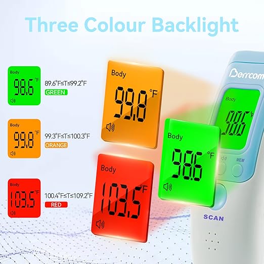 [Value Bundle] Berrcom Forehead Thermometer JXB183 & Berrcom Digital Non Contact Infrared Forehead Thermometer for Adults and Kids JXB178