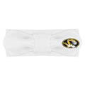 Creative Knitwear Missouri Tigers Infant Girls White Solid Hair Knot Headband Embroidered Logo - Size Newborn - 4T