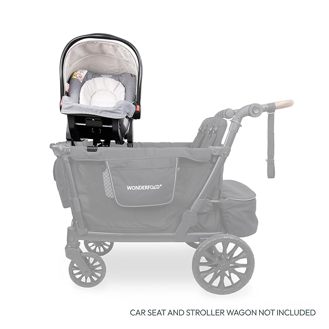 WONDERFOLD Infant Car Seat Adapter for Graco Car Seat - Full 360-Degree Rotation, Easy to Install & Folds with Wagon Stroller, L4 Series