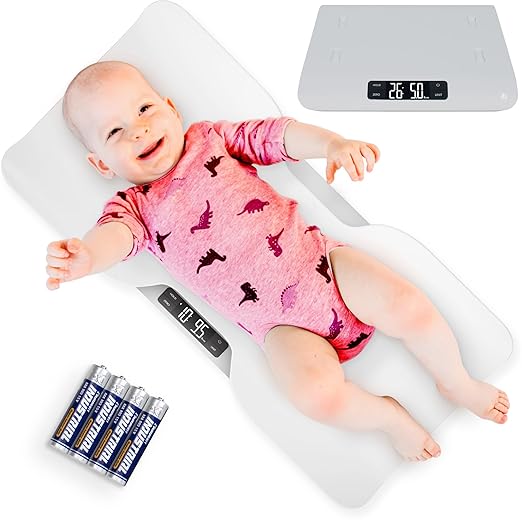 Greater Goods Baby Scale for Weighing Newborns – Digital Infant Scale with Tray, Hold Function for Baby Movement, Accurate Baby Scale for Home Use, 66 lb Capacity