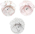 Hudson Baby Infant Girls Turban Cotton Headwraps, 0-24 Months