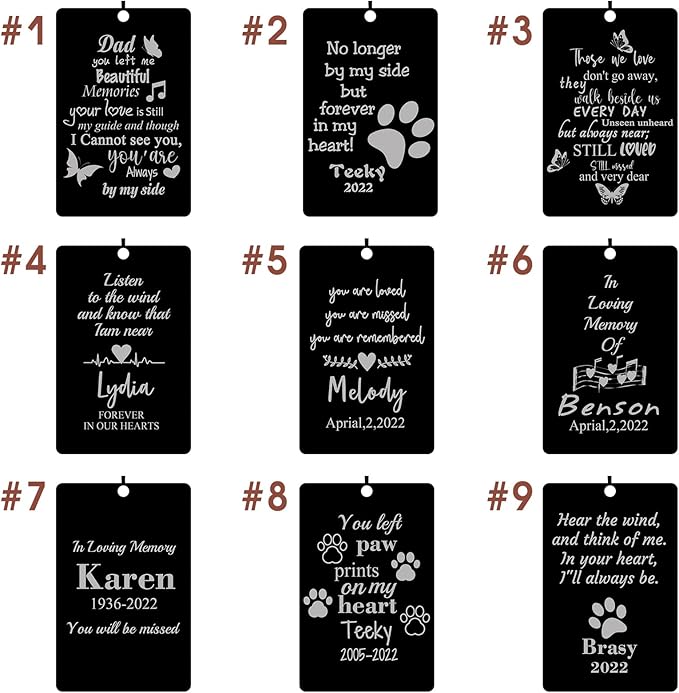 Pet Memorial Wind Chimes Engraved Personalized Wind Chimes for Loss of Loved Dog,Sympathy Wind Chimes for Outside,Bereavement/Remembrancegifts for Loss of Dog
