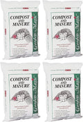 Michigan Peat 4-Pack Compost and Manure Blend, Garden Magic Mix w/Odor-Free Blend, 40 Lbs - Outdoor Lawn and Gardening Mixture with Nutrients and Minerals for Soil Potting and Planting