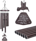 Memorial Wind Chimes with Hummingbird Wind Spinner, 32" Wind Chimes for Loss of Loved One, Sympathy/Memorial/Condolence/Remembrance Gift for Loss of Mother Father Husband Daughter Son