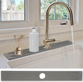 Stone Faucet Mat for Kitchen Sink- 23.6''x 3.9''Diatomite Fast-Drying Faucet Mat