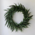 CG Hunter Holiday Collection Cedar Wreath, Premium Artificial Indoor and Outdoor Large 30" Cedar Christmas Wreath, Christmas Decorations and Holiday Greenery
